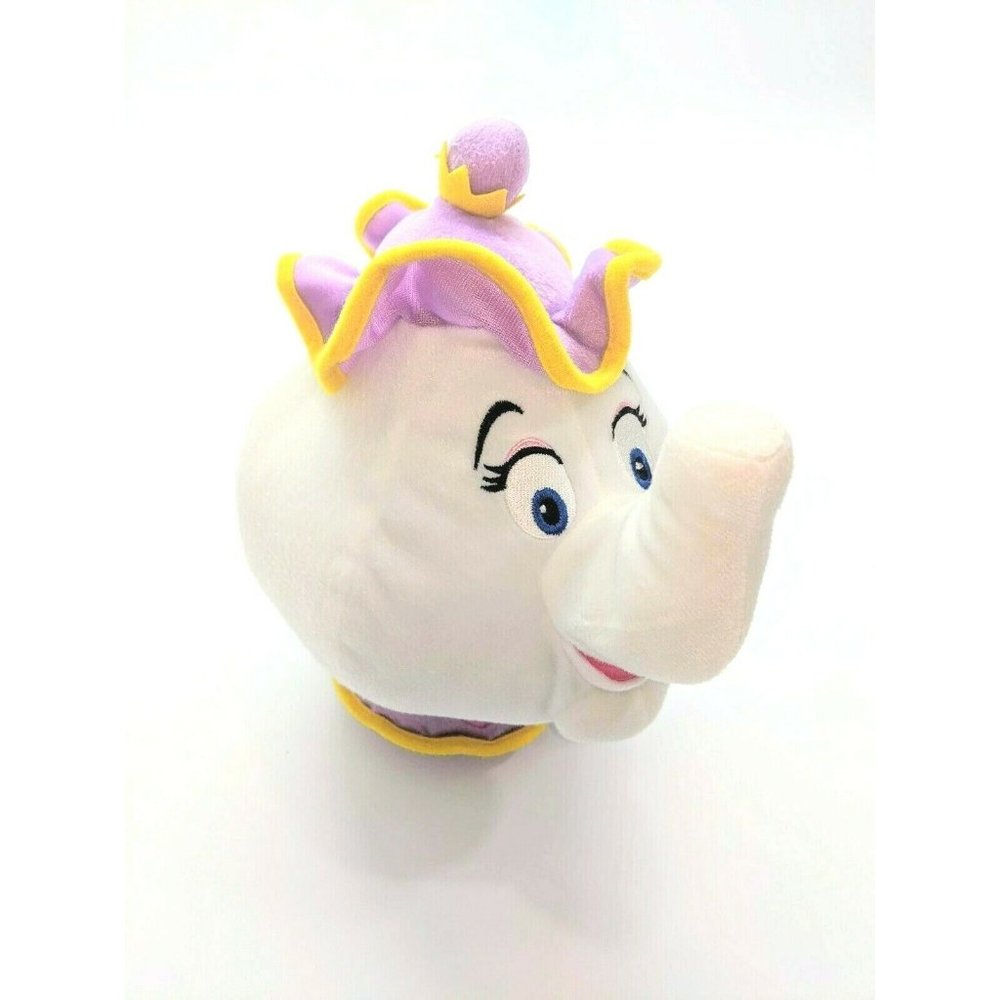 Disney Store Mrs. Potts 11" Stuffed Plush Toy Beauty and The Beast Teapot Toy